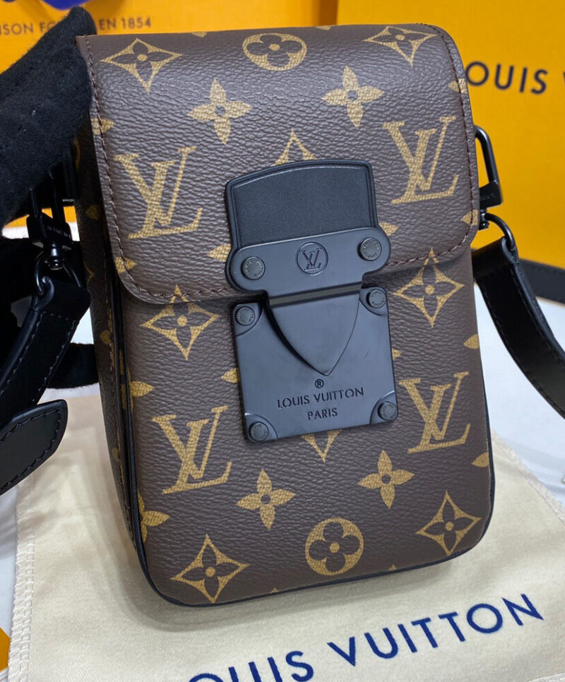 Louis Vuitton S-Lock Vertical Wearable Wallet M81522 Brown